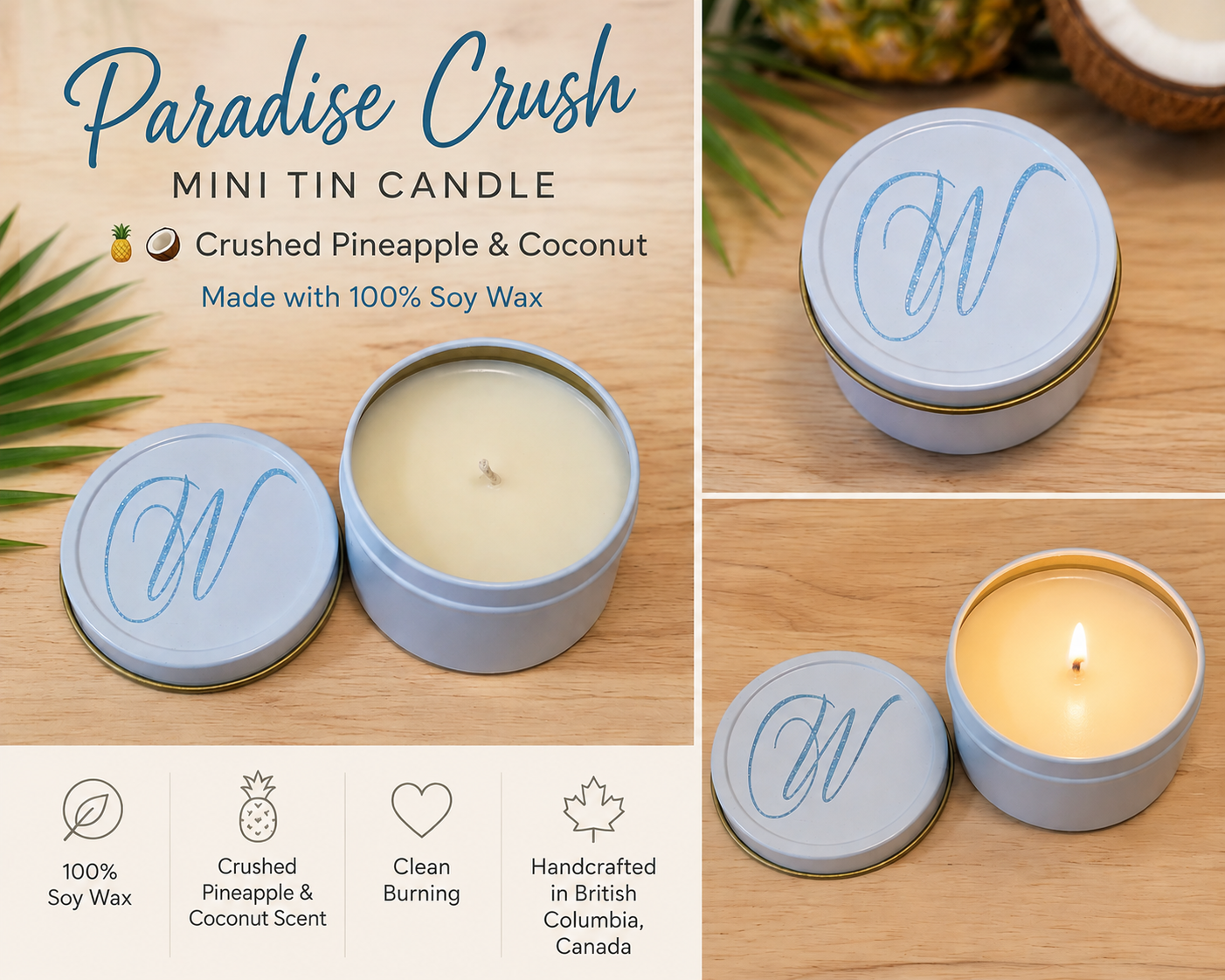 Paradise Crush Mini Tin Candle