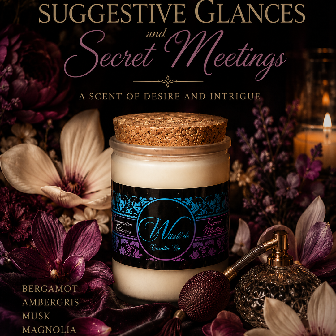 Suggestive Glances & Secret Meetings (bergamot, rose, ambergris, magnolia and musk)