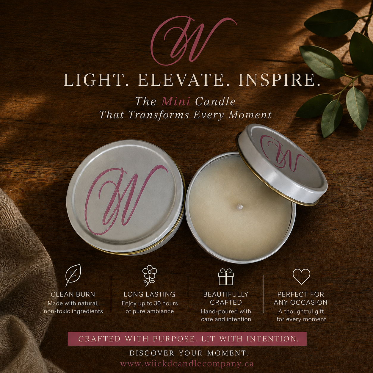 Wiick'd Mini Tin Candles