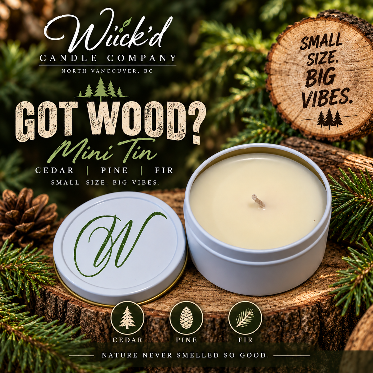 Mini Tin Soy Wax Candle – 4 oz