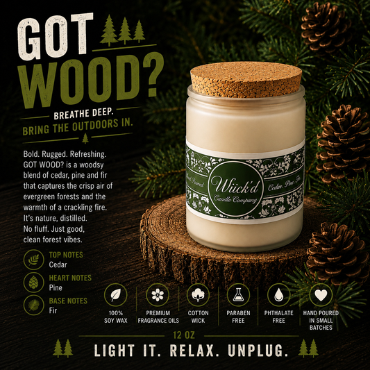 GOT WOOD? (cedar, balsam and pine)