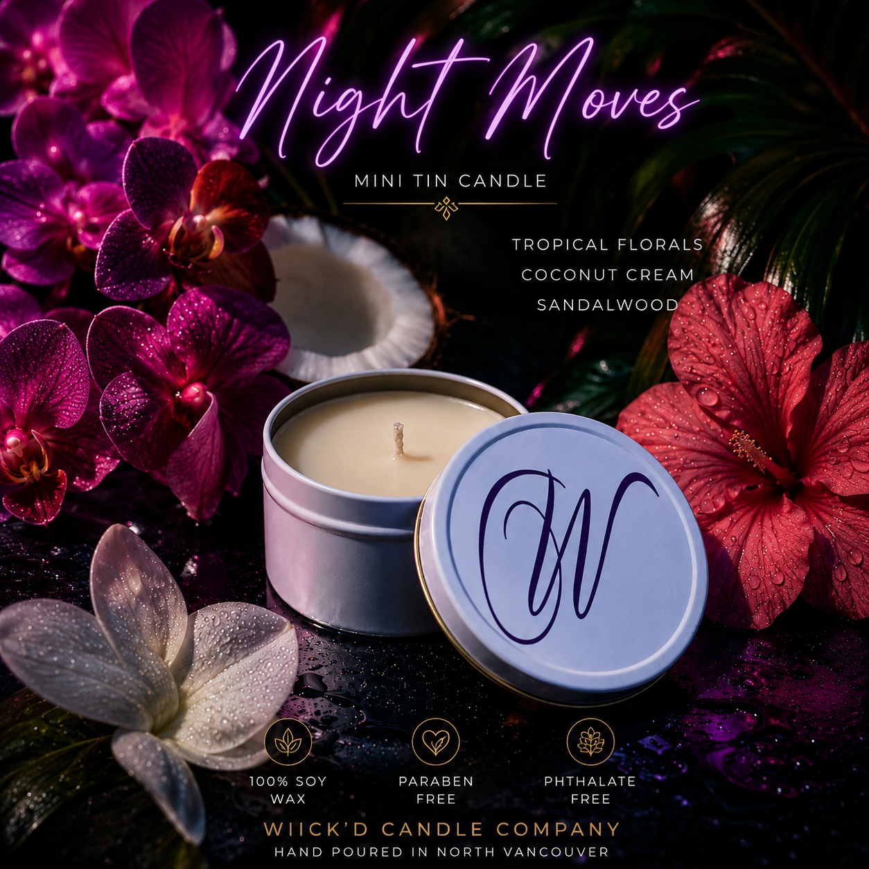 Night Moves Mini Tin Candle (NEW!)